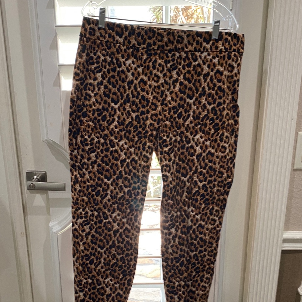 Talbots animal print pants size 14